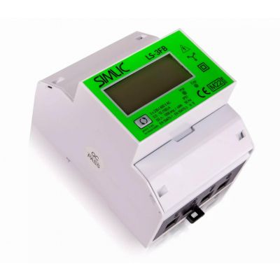 Dwukierunkowy licznik zużycia i produkcji energii elektrycznej LS-3FB zielony SIMLIC SIMET (85403010)